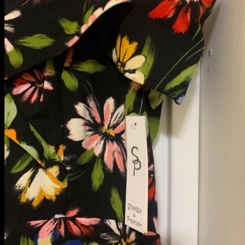 Brand NEW with tags, Shelby & Palmer Floral Print Dress, Size 10 - Picture 4 of 7